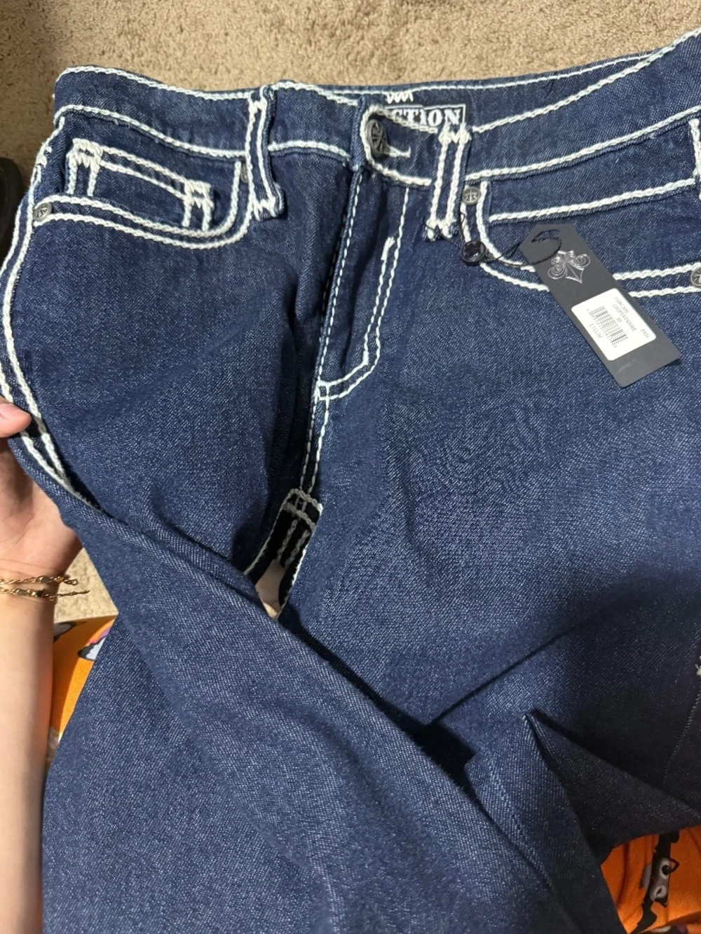 Men’s blue jeans